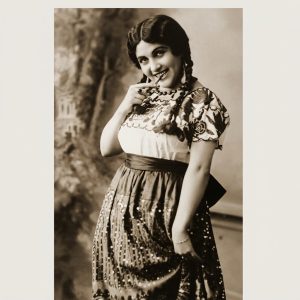 Retrato Lupe Rivas Cacho, de autor desconocido